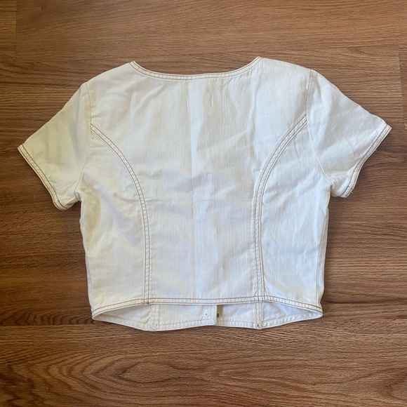 Anthropologie “Parkland Front Denim Top” - Picture 4 of 5